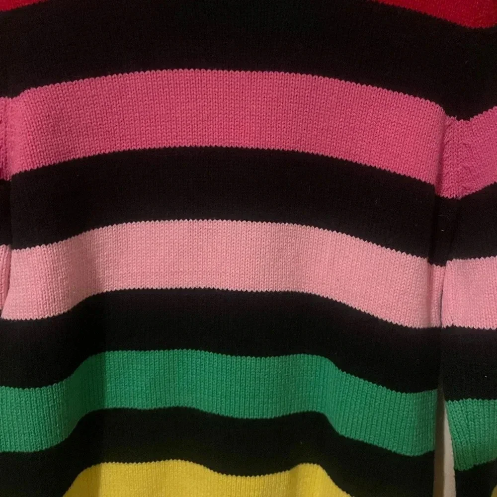 The Children's Place Girls Sz XL Pullover Sweater Multicolor Stripe Long Sleeves